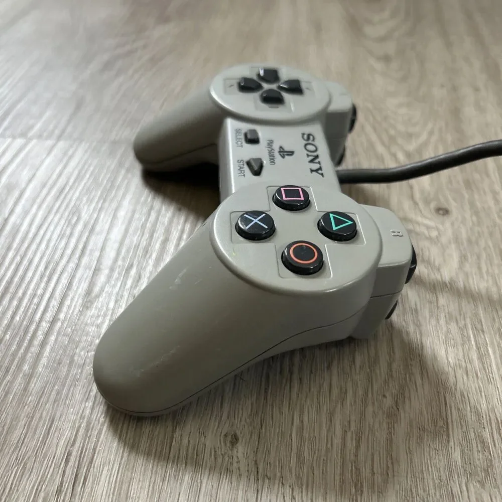 Sony PlayStation PS1 Official OEM Gray Controller SCPH-1080 PS One Tested Works